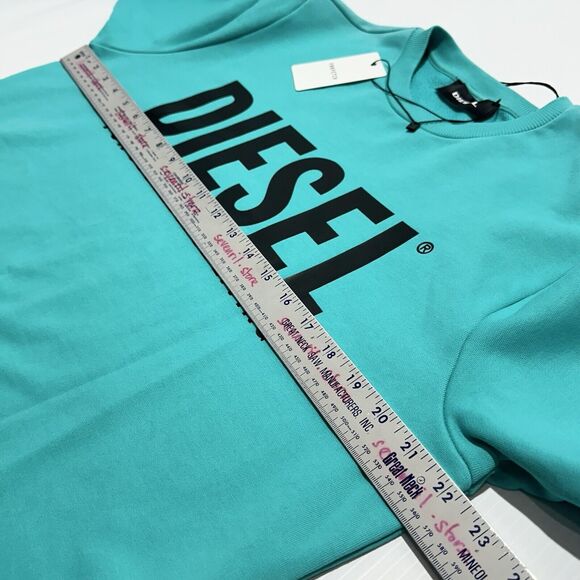 Diesel For Successful Living Crewneck Sweatshirt Sweater Mint Blue Men M NWOT - Picture 10 of 12